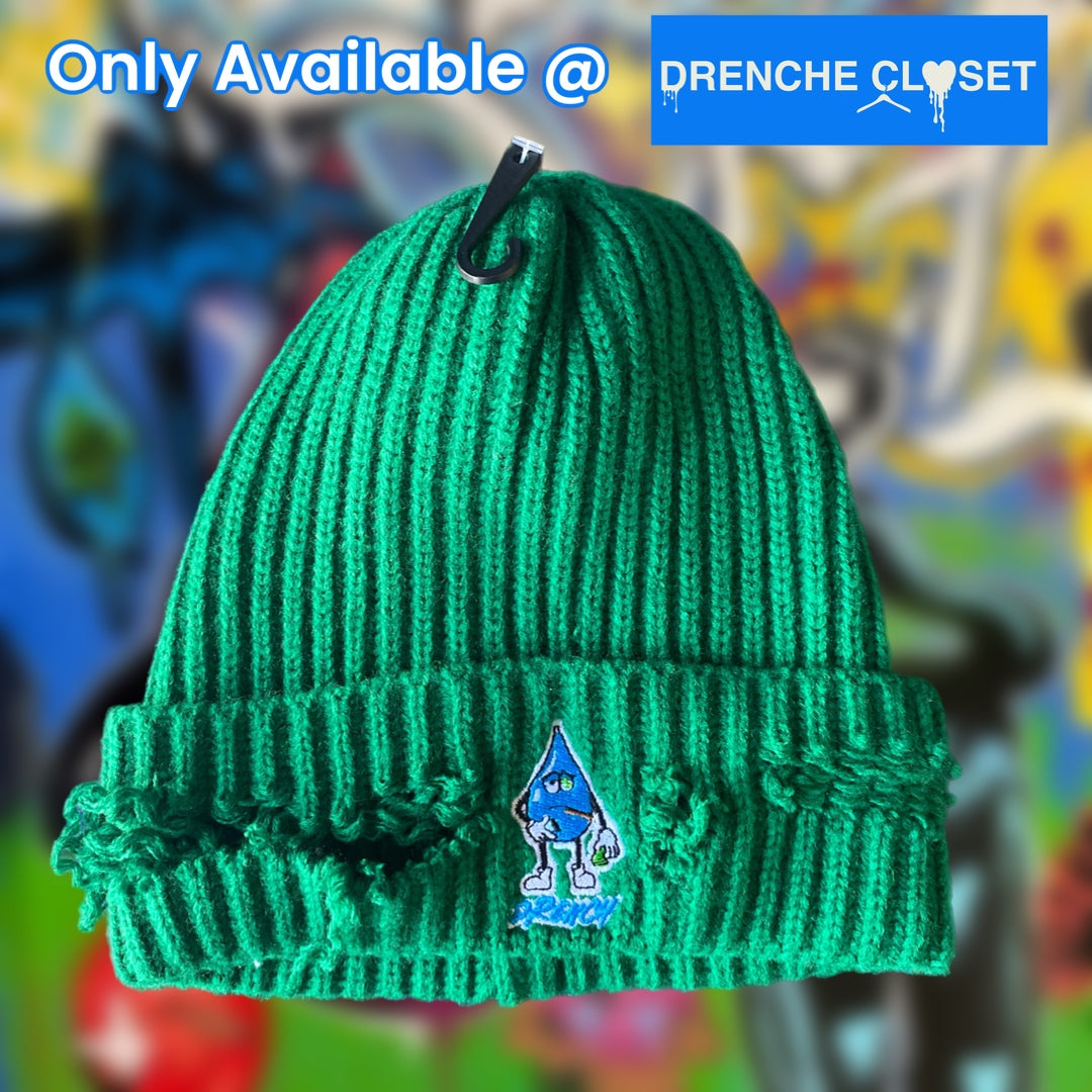Distressed Knit Drenche Hat