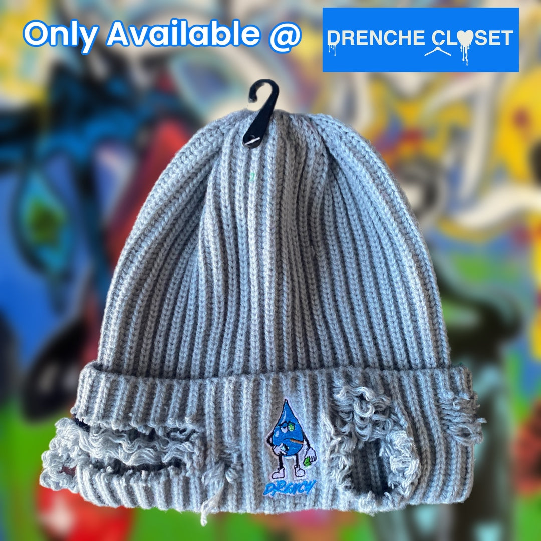Distressed Knit Drenche Hat